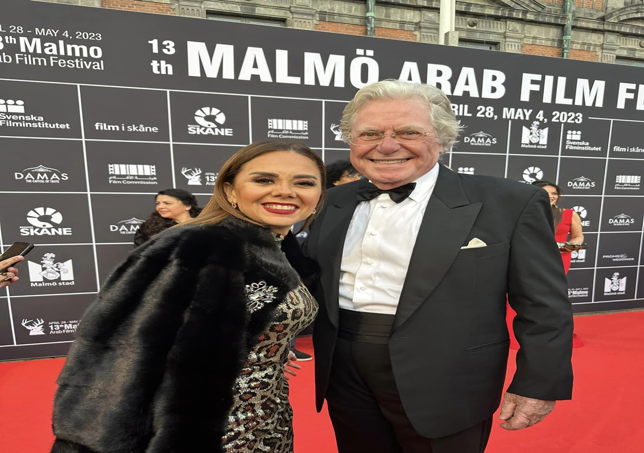 حسين فهمى يحضر حفل افتتاح مهرجان مالمو للسينما العربية
